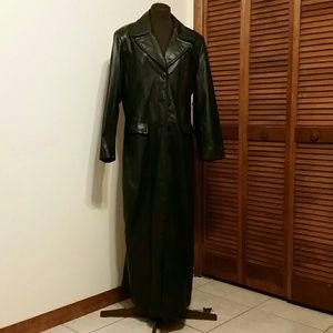 Wilson's Maxima leather trench coat l